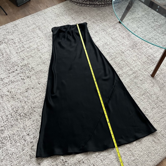 Ten Aritzia Exclusive Satin Strapless Maxi Formal Evening Cocktail Dress Sz S - Picture 12 of 14